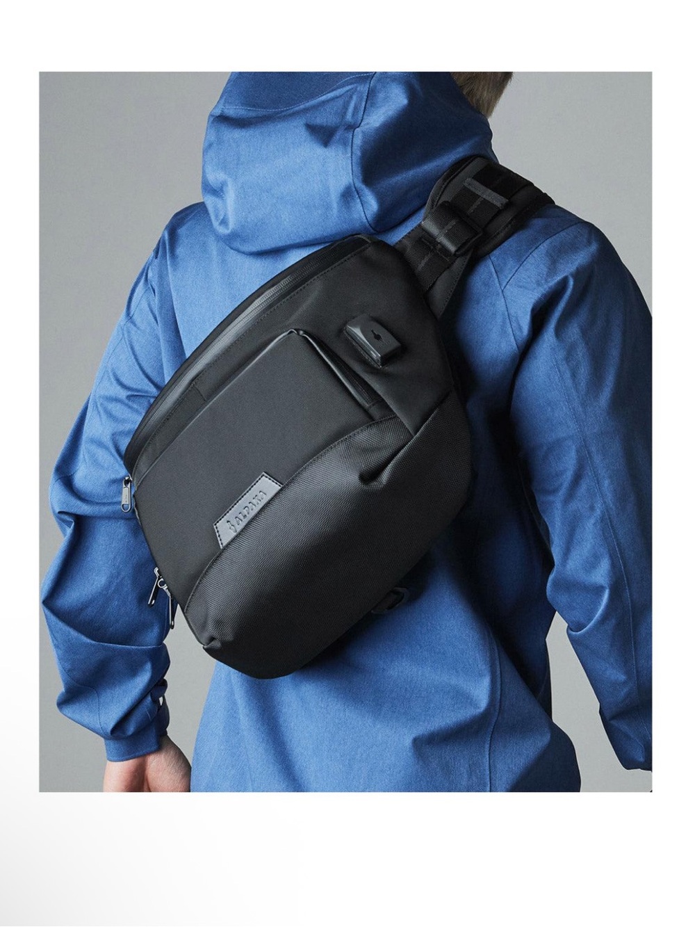 ALPAKA Graphite Gray Bravo Sling Max Messenger Style Sling Bag‎